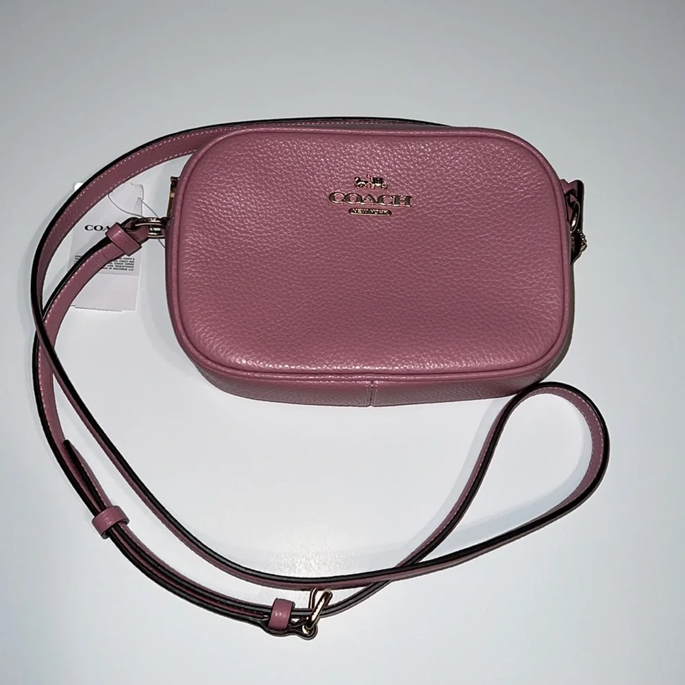 Coach True Pink Leather Mini Jamie Camera Crossbody Bag - Picture 7 of 9